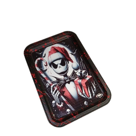 Custom Made 11x7 Jack Skellington "Horror Before Chhristmas Tinket Rolling Tray - Picture 3 of 5